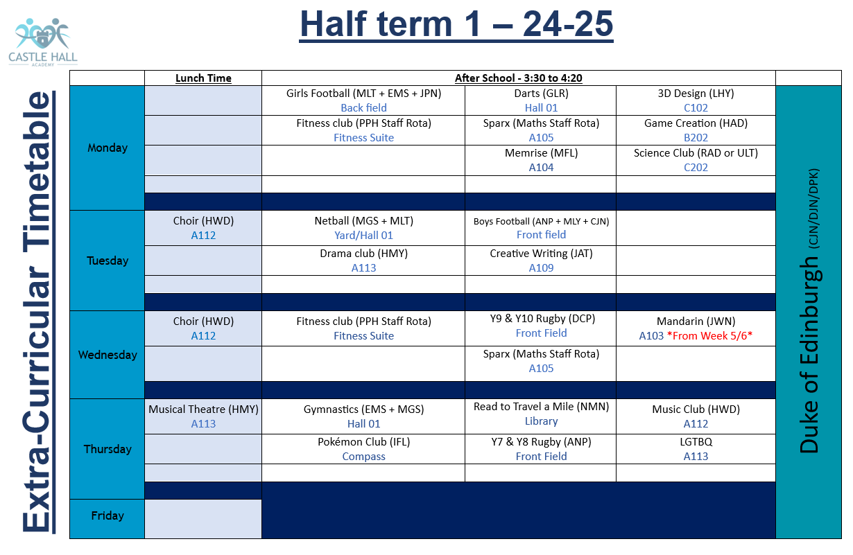 extra curricular ht1 24